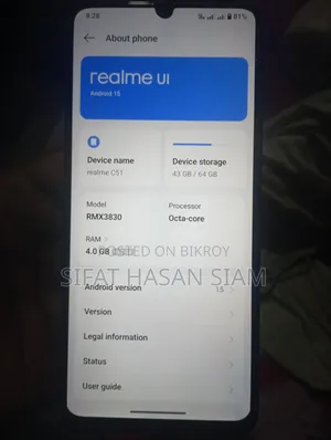 Realme C51 64 GB Black