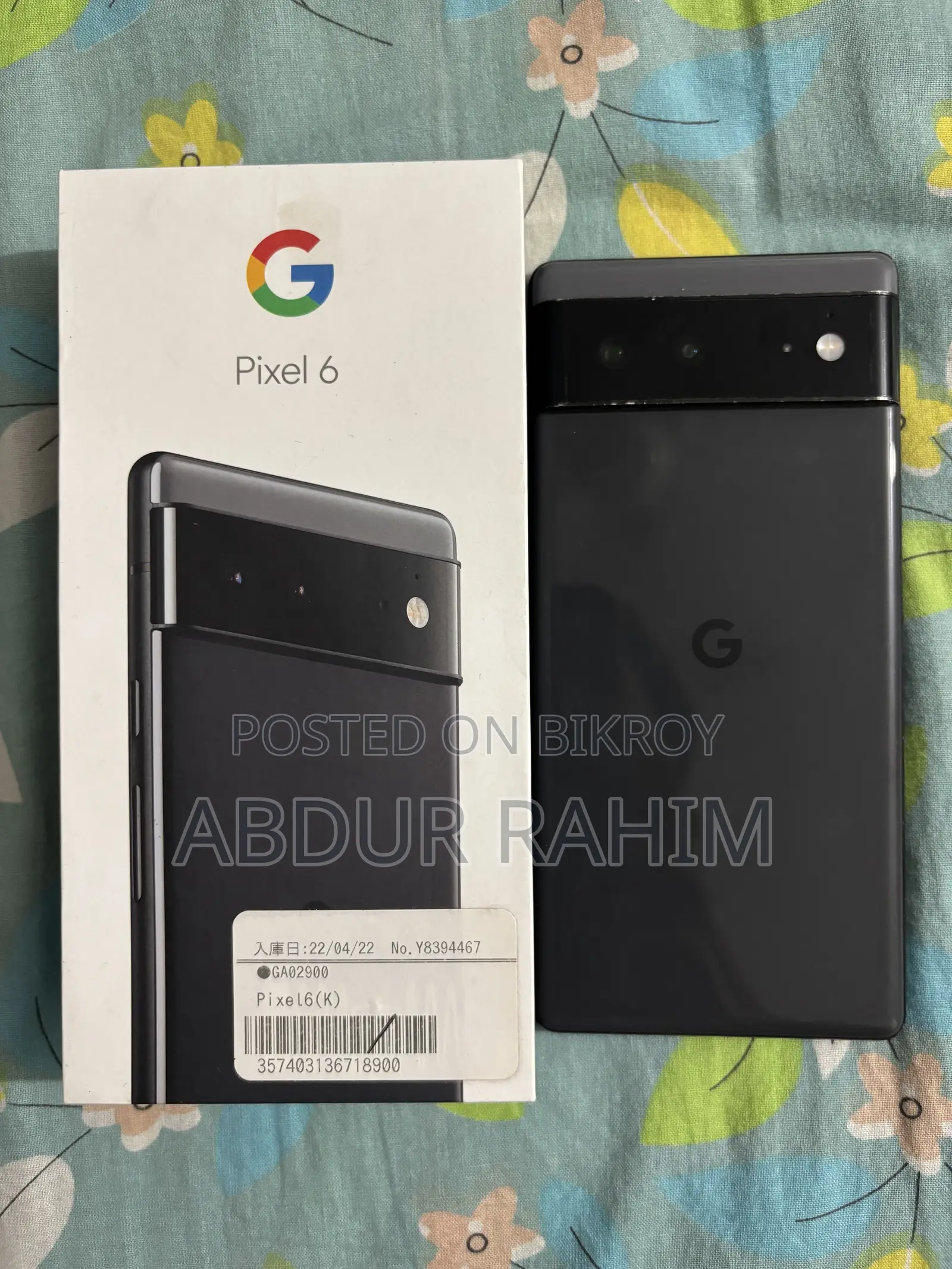 Google Pixel 6 128 GB Black