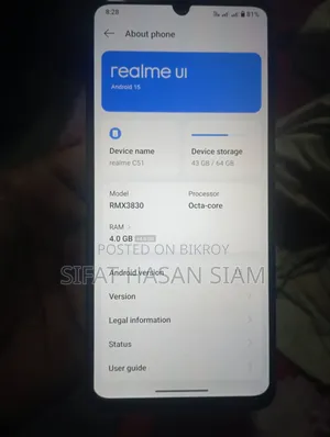 Realme C51 64 GB Black