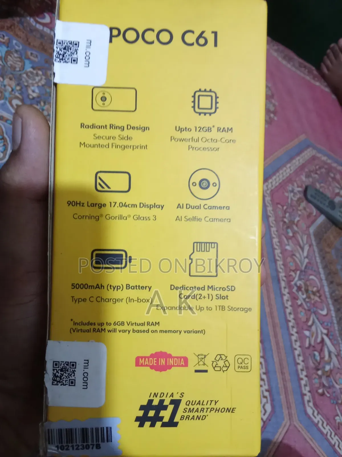 Xiaomi Poco C61 128 GB Black