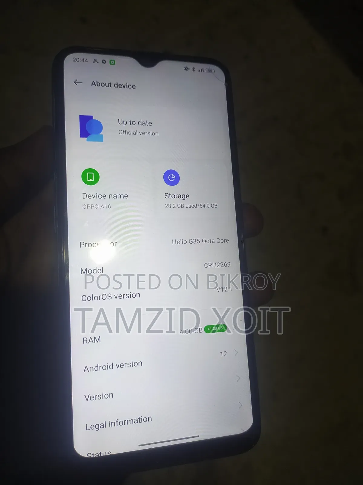 Oppo A16 64 GB White