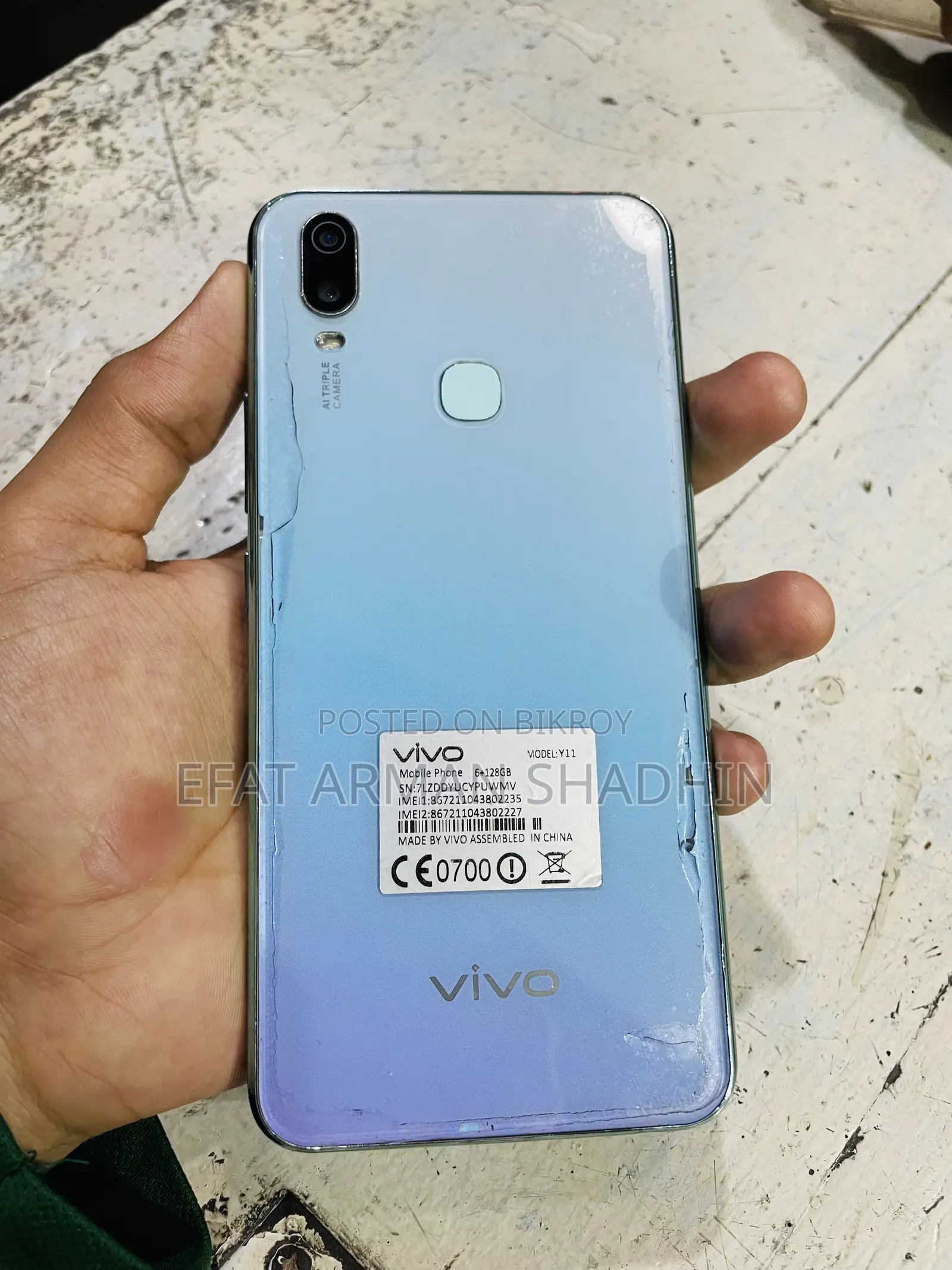 Vivo Y11 32 GB Blue