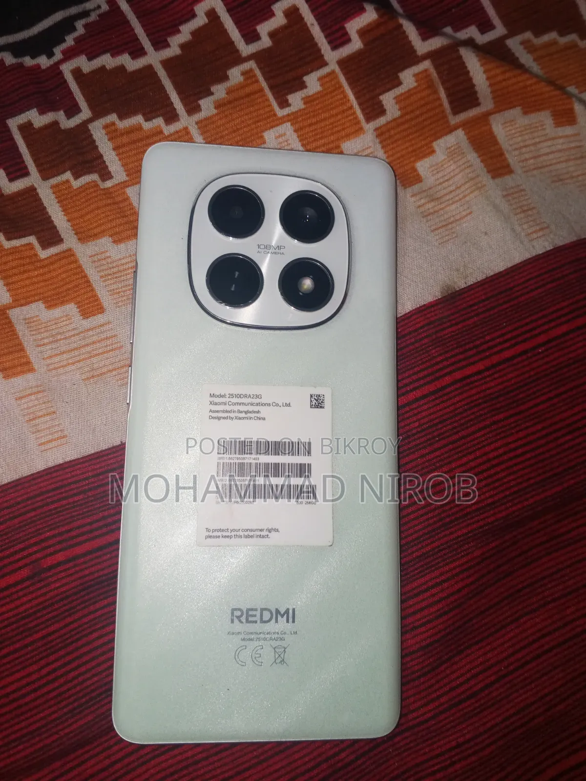 New Xiaomi Redmi Note 15 256 GB Green