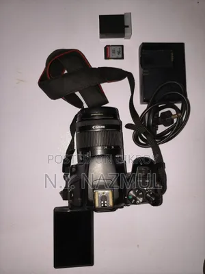 Canon 250d Dslr Camera With Original Battery, Charger And Sd Card
