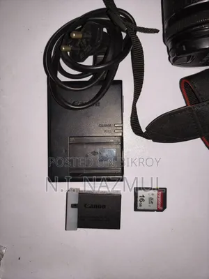 Canon 250d Dslr Camera With Original Battery, Charger And Sd Card