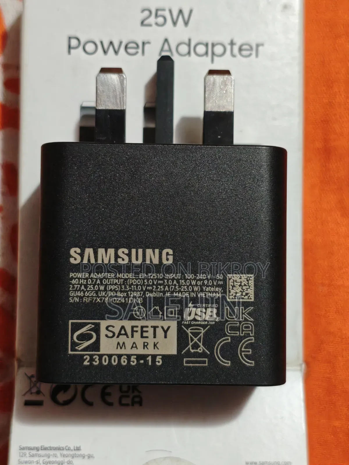 Samsung 25W USB-C Power Adapter
