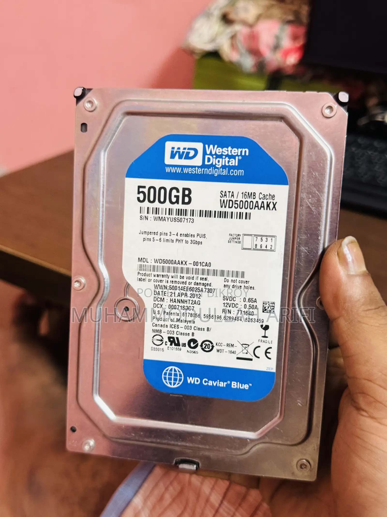Wd Harddisk 500 GB