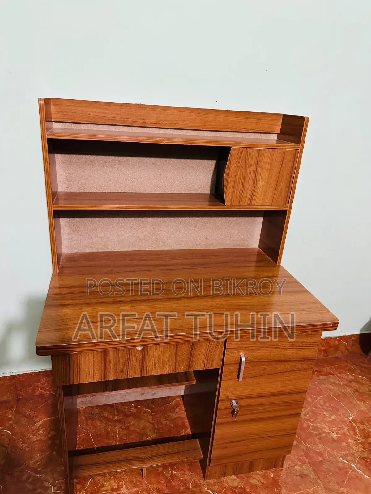 Study Desk With Bookshelf