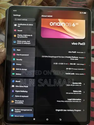 Tablet 256 GB Blue