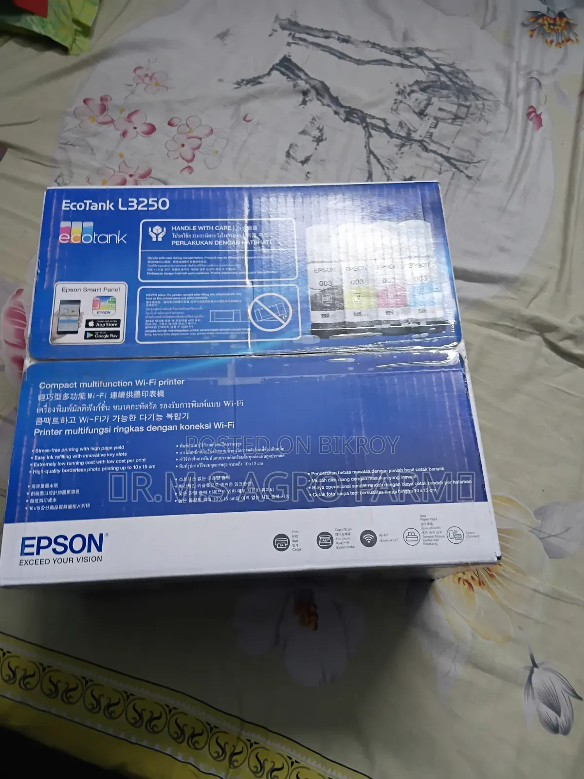 Epson Ecotank L3250 A4 Wifi Multifunction Ink Printer