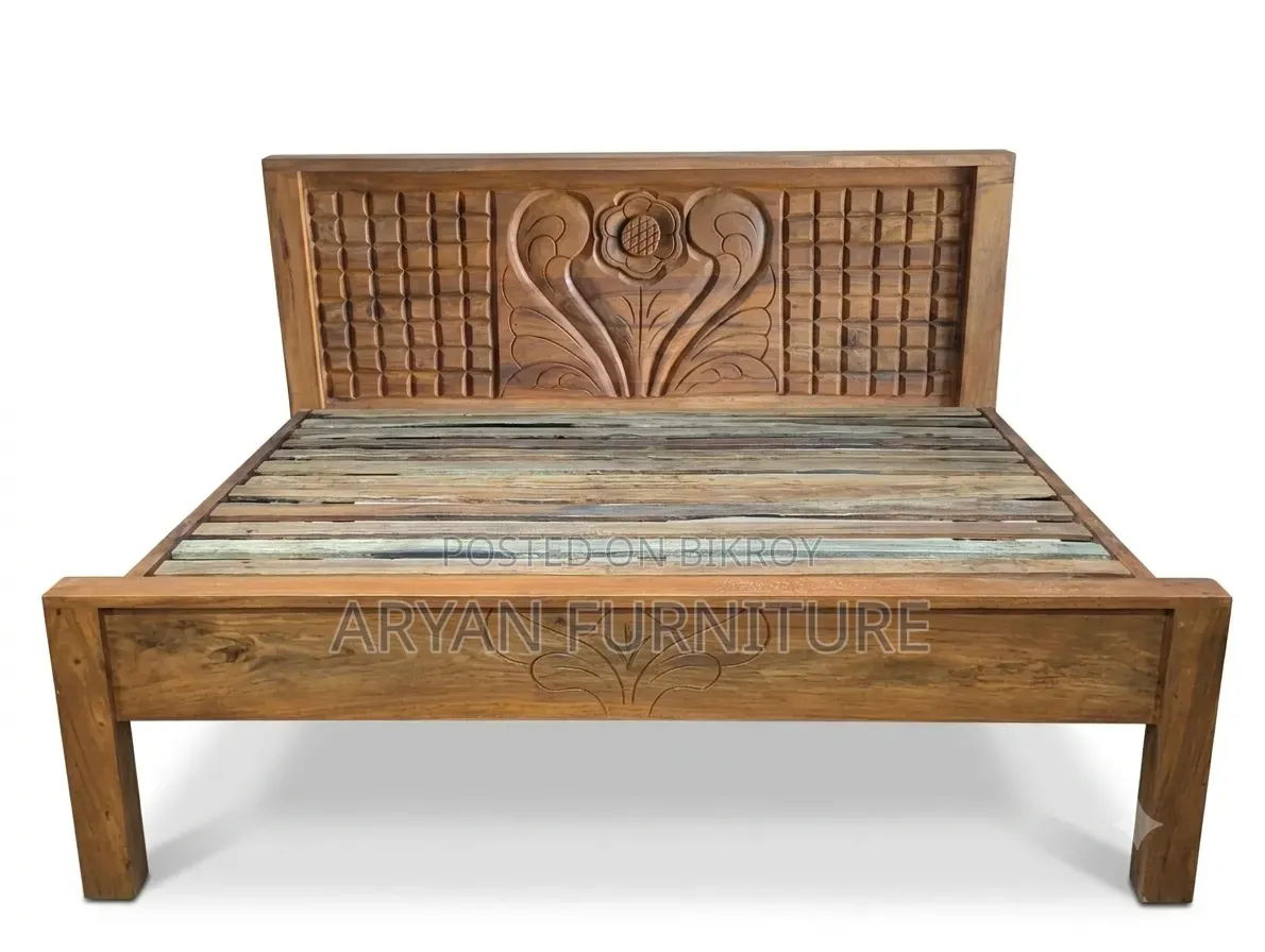 Fixed Price Solid Wood New Koroi Wood Bed Free Delivery No Advance