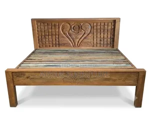 Fixed Price Solid Wood New Koroi Wood Bed Free Delivery No Advance