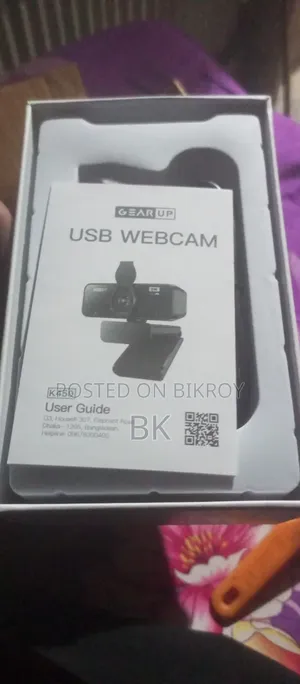গিয়ারআপ এইচডি ওয়েবক্যাম উইথ মাইক প্রাইভেসি কভার