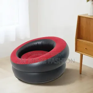 Inflatable Couch Flocking Sofa for Bedroom, Office, and Outdoor