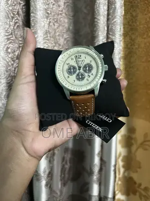 Citizen Eco-Drive Chronograph Cream Dial Men's Watch | CA4500-08X