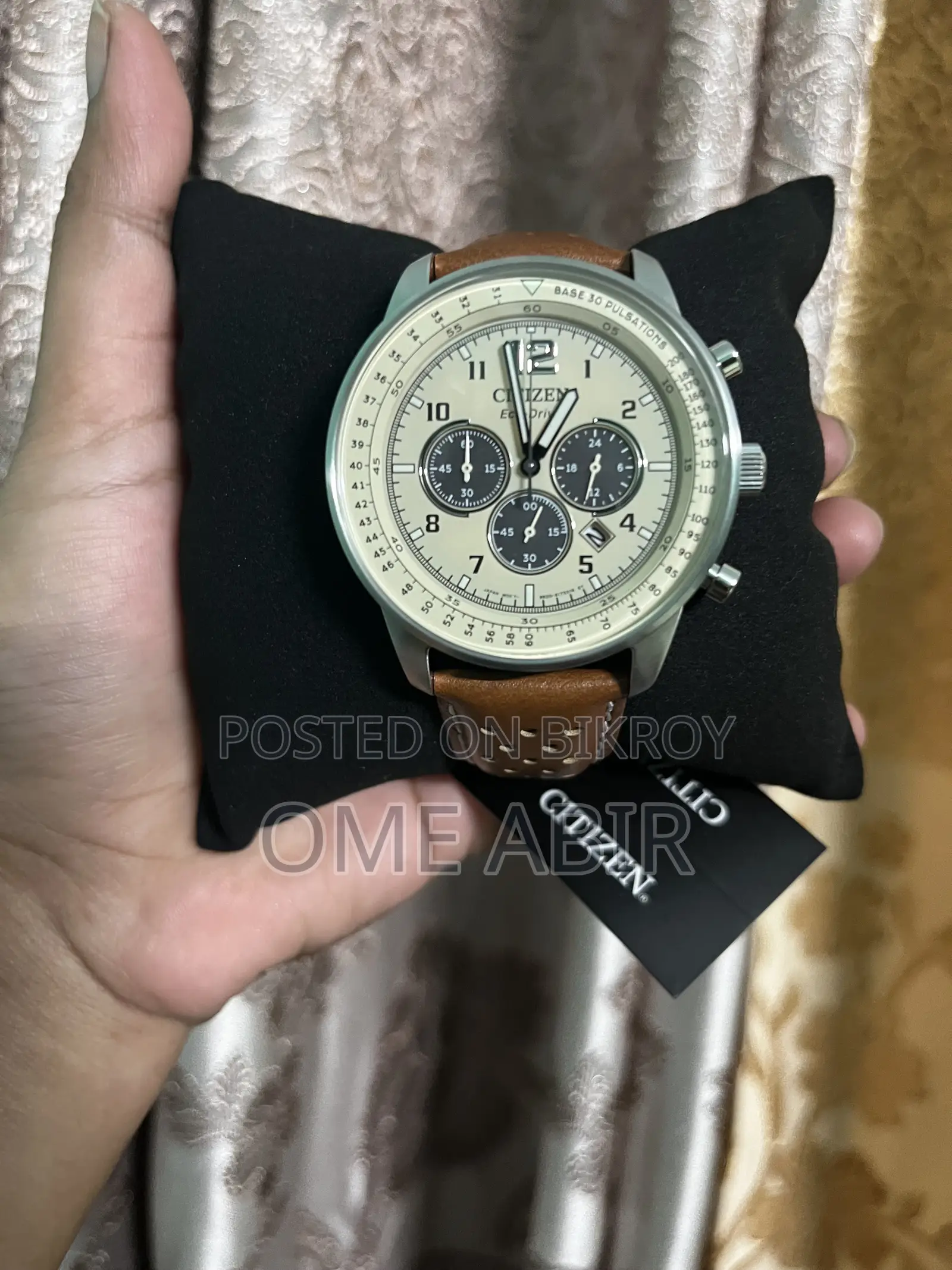 Citizen Eco-Drive Chronograph Cream Dial Men's Watch | CA4500-08X