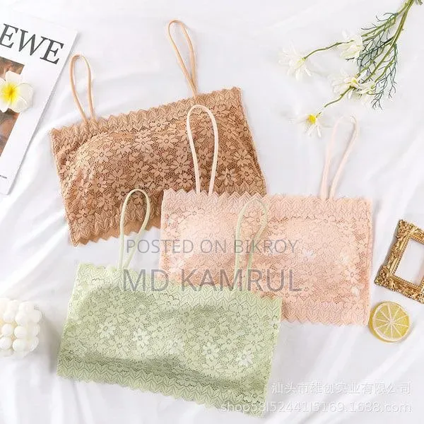 Strap Wrapping Lace Strapless Inner