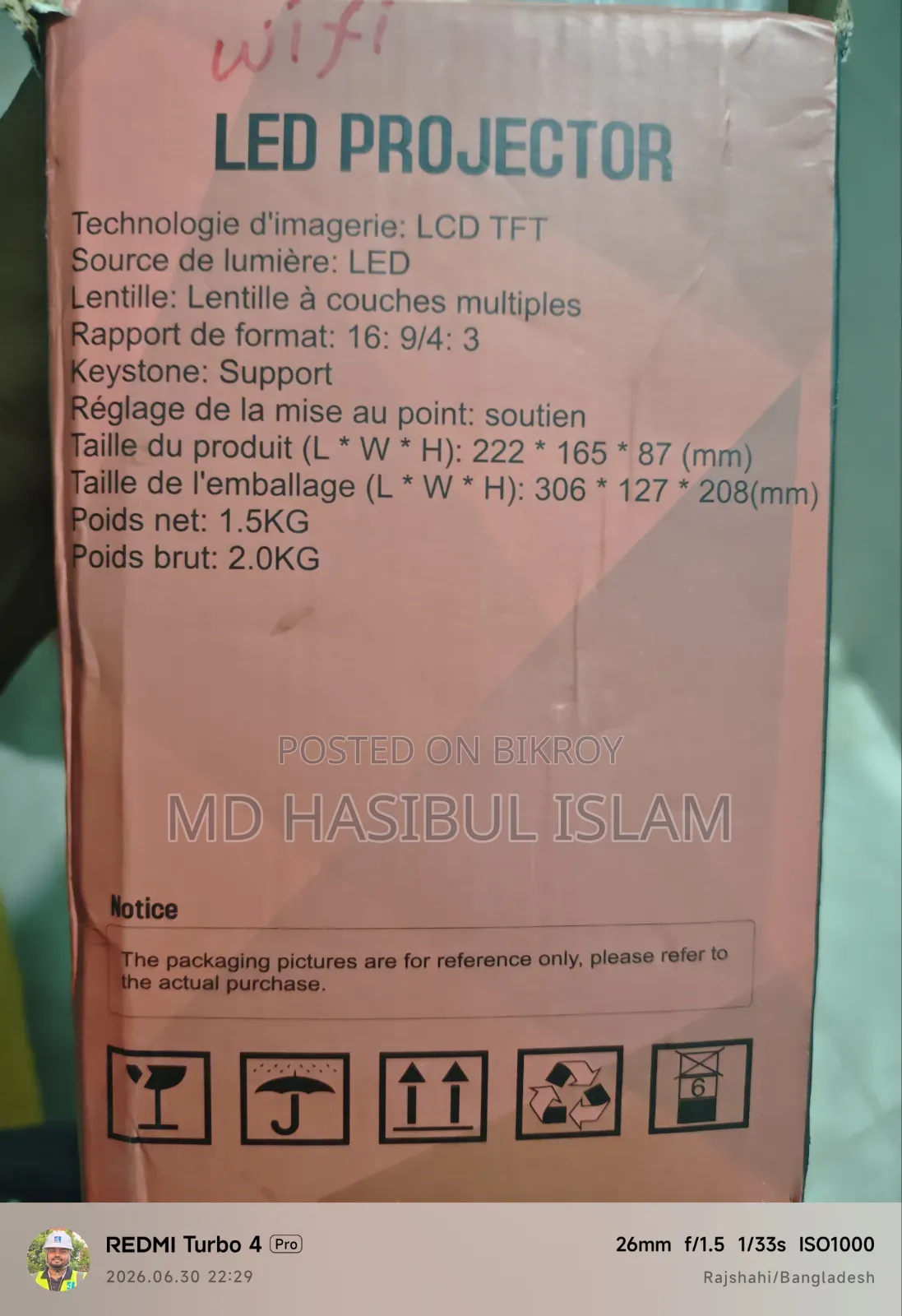 Cheerlux C9 Wifi Projector