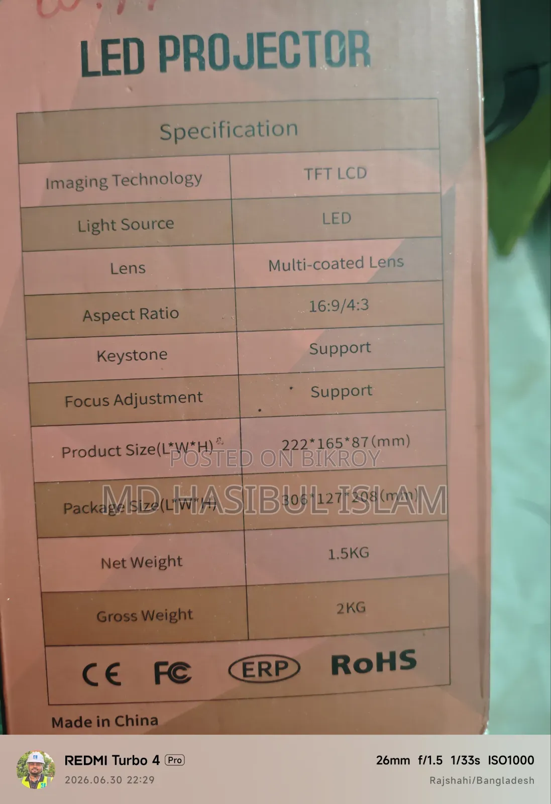 Cheerlux C9 Wifi Projector