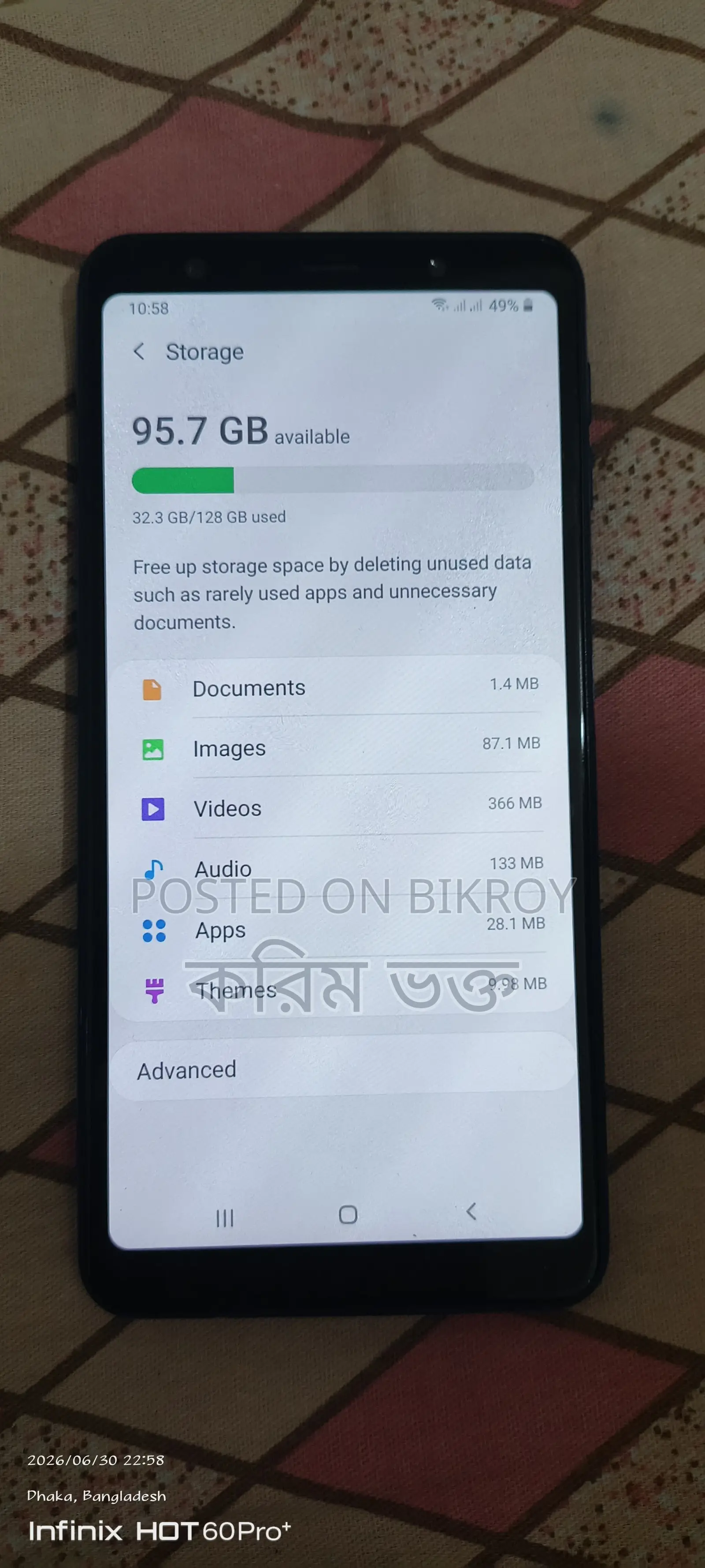 Samsung Galaxy A7 128 GB Silver