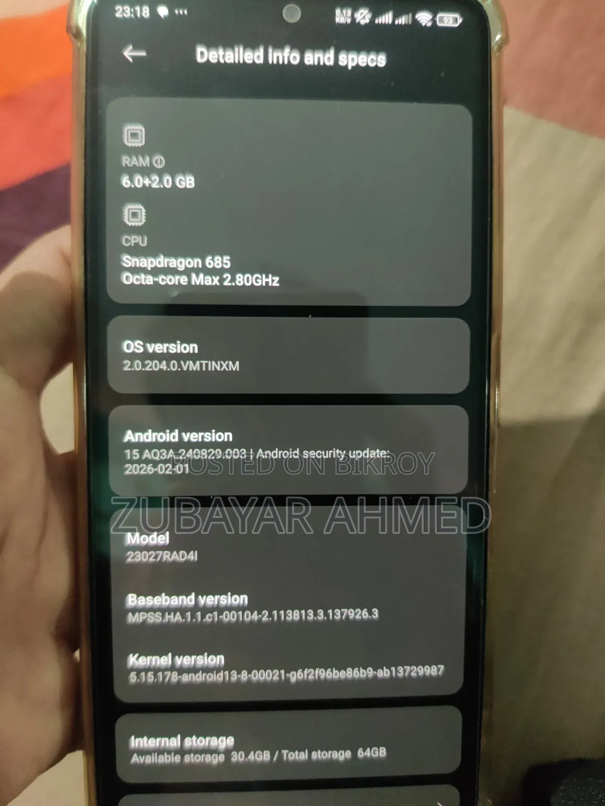 Xiaomi Redmi Note 12 128 GB Orange