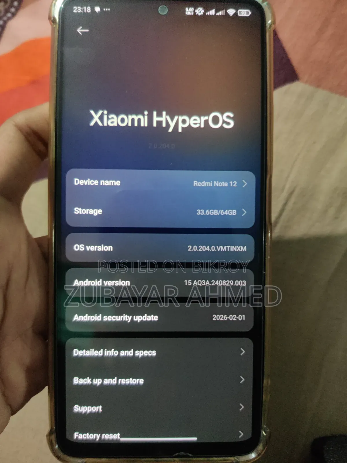 Xiaomi Redmi Note 12 128 GB Orange