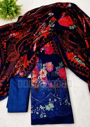 Get a beautiful cotton embroidery work dress at an amazing price.