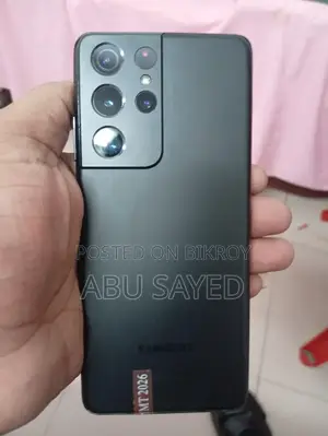 নতুন স্যামসাং গ্যালাক্সি এস২১ আল্ট্রা ৫জি ১২৮ জিবি কালো