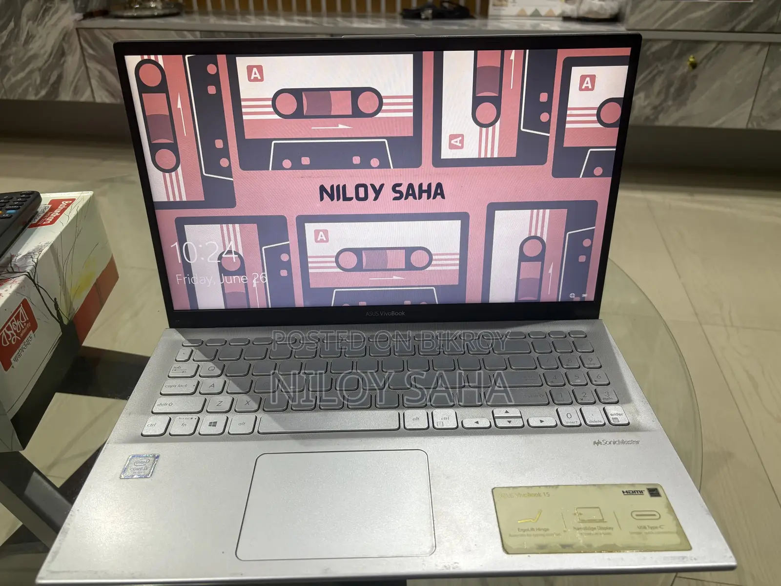 Laptop Asus Vivobook 15 4GB Intel Core i3 SSHD+SSD 256GB