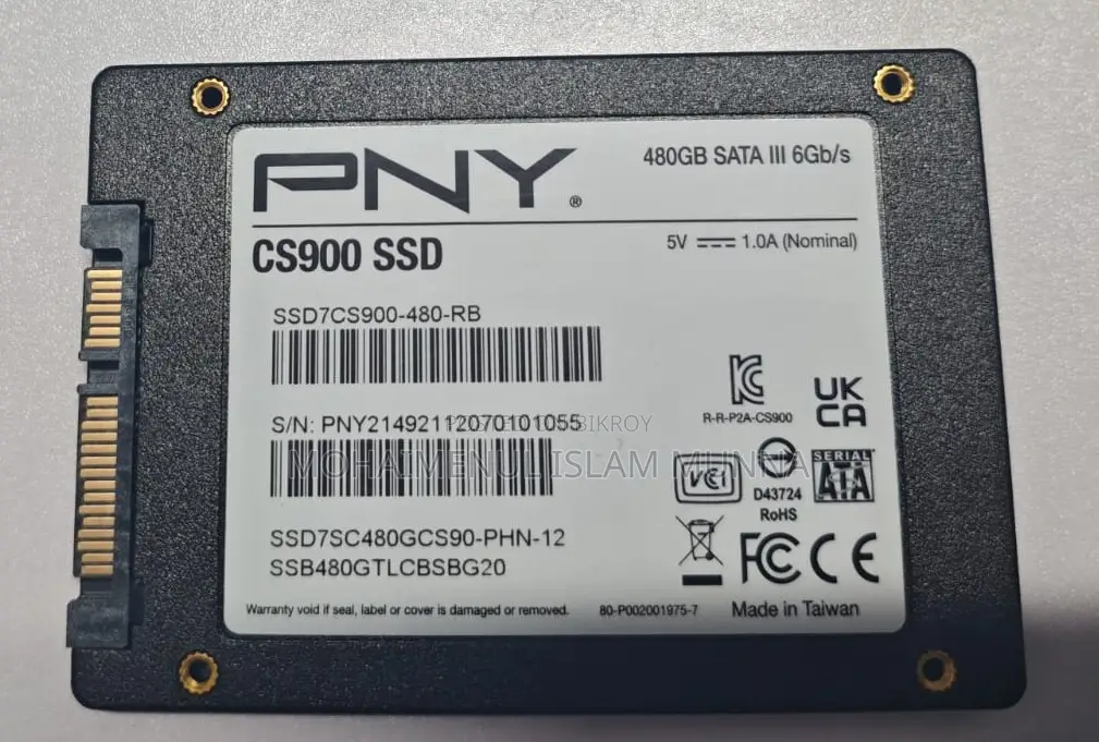 Pny Cs900 480gb Sata SSD (Used - Excellent Condition)