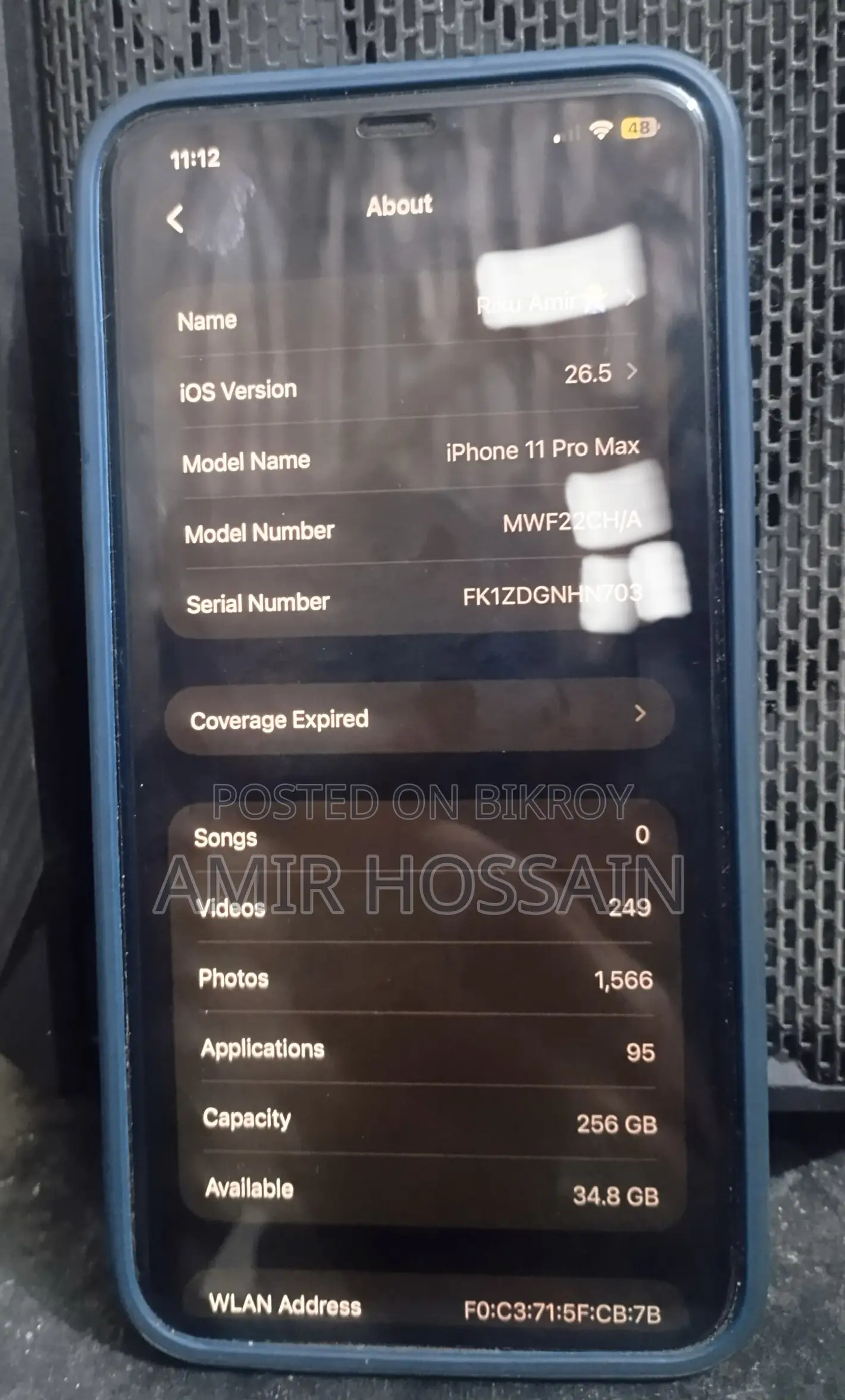 Apple iPhone 11 Pro Max 256 GB Silver
