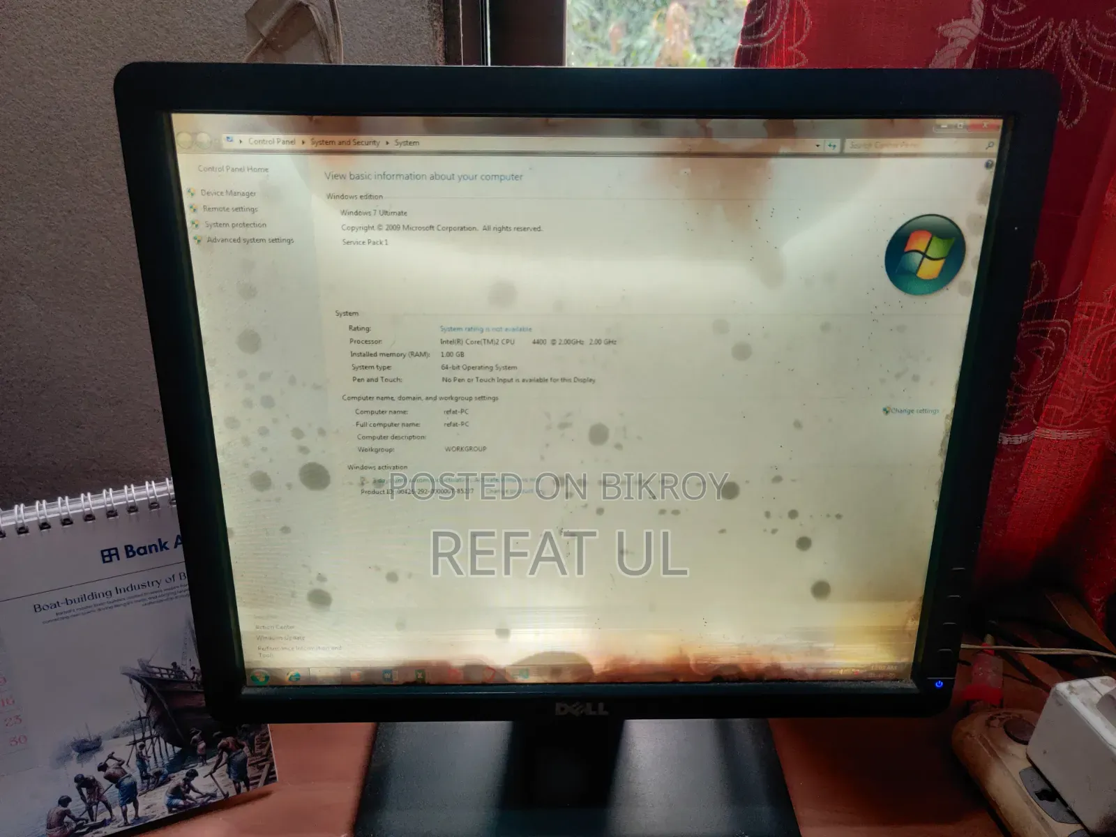 Dell E1713sc Monitor (with spots on display) - For Sale