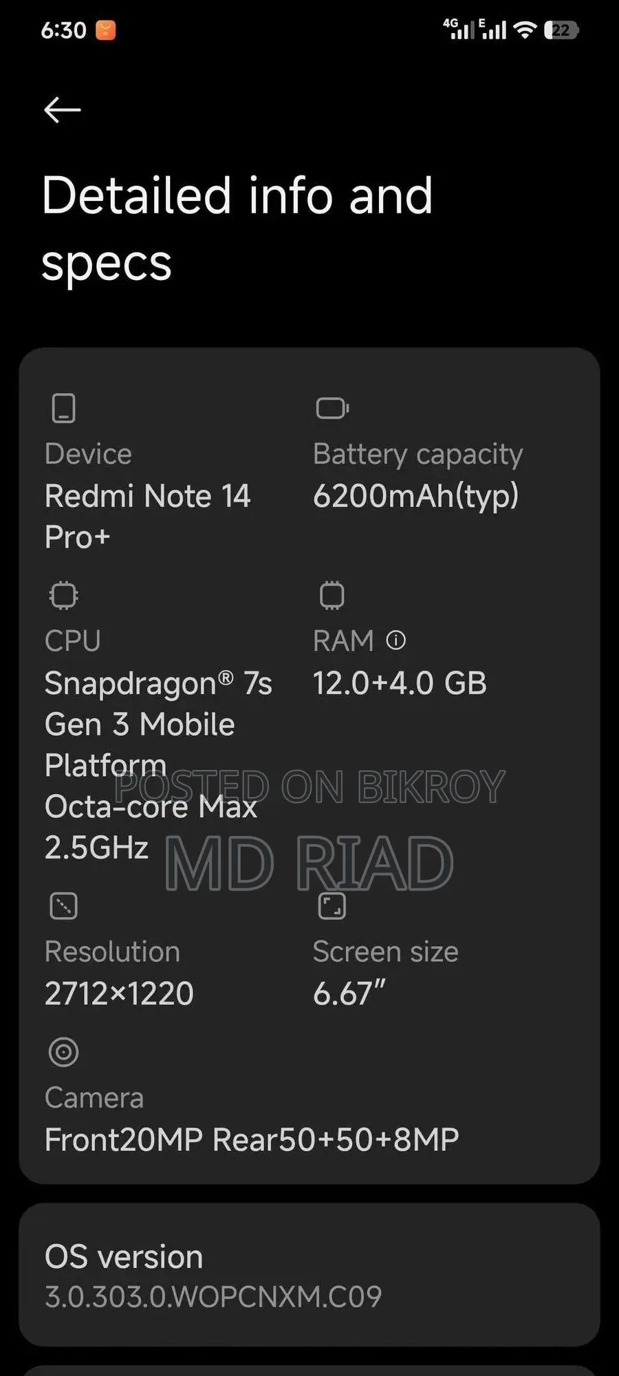 Xiaomi Redmi Note 14 Pro+ 256 GB White