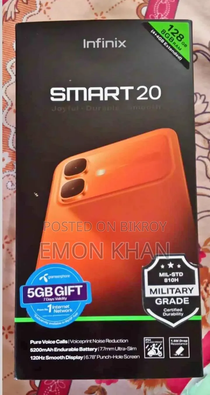 New Infinix Smart 20 64 GB Silver