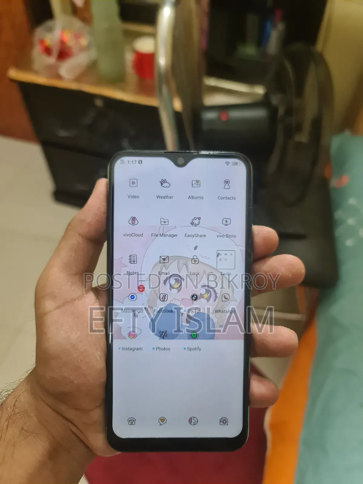Vivo Y17 256 GB Blue