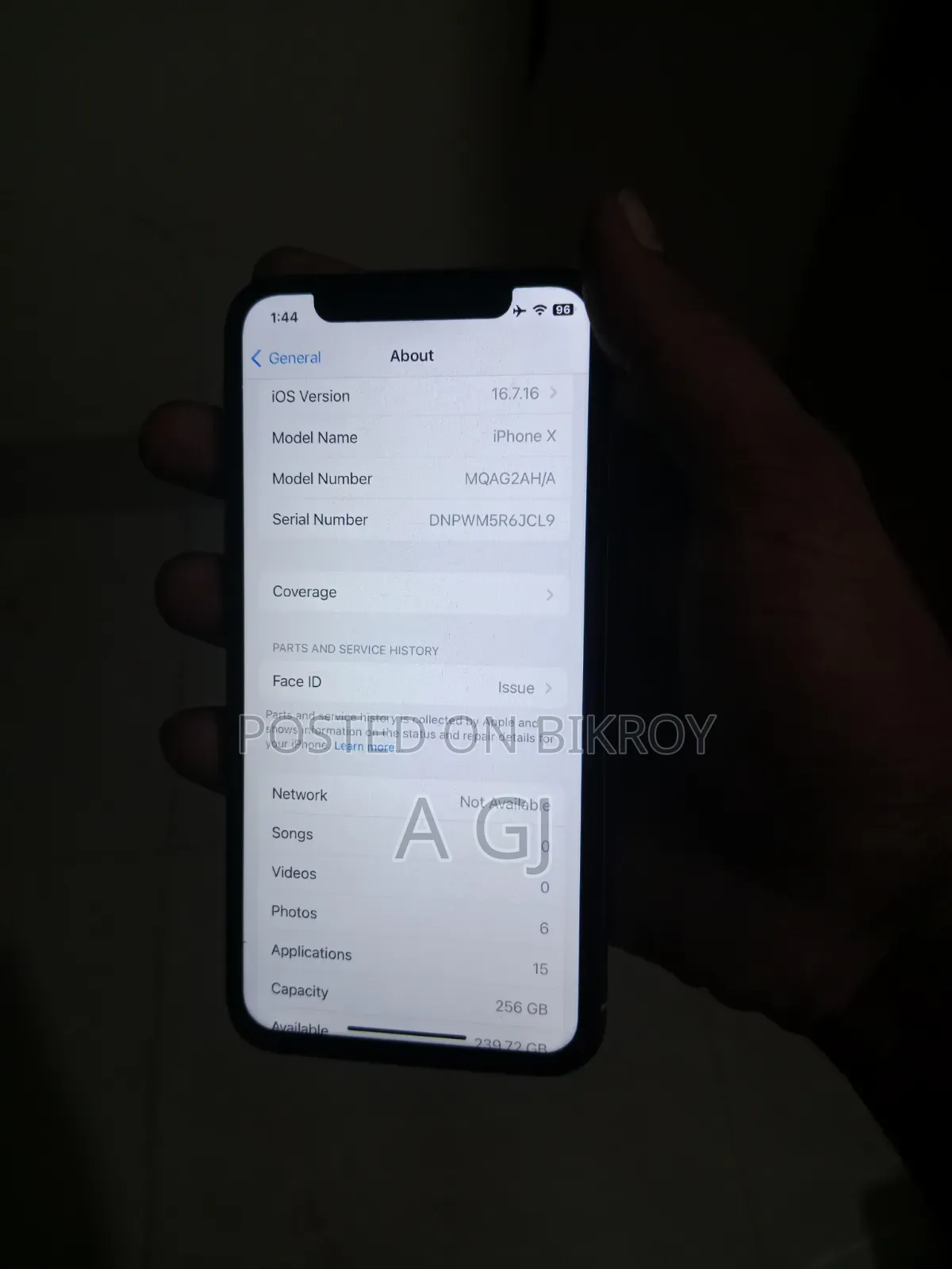 Apple iPhone X 256 GB White