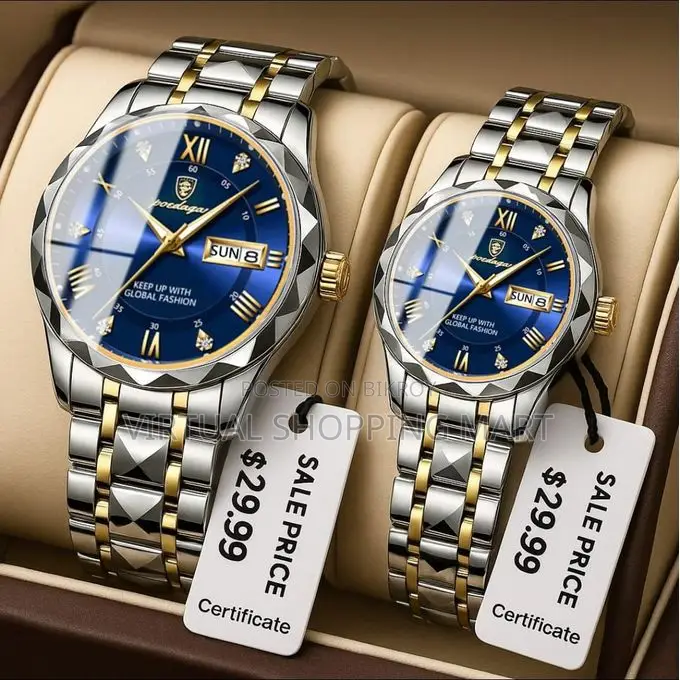 Binbond Luxury Fashion Couple Watch Set – Him & Her