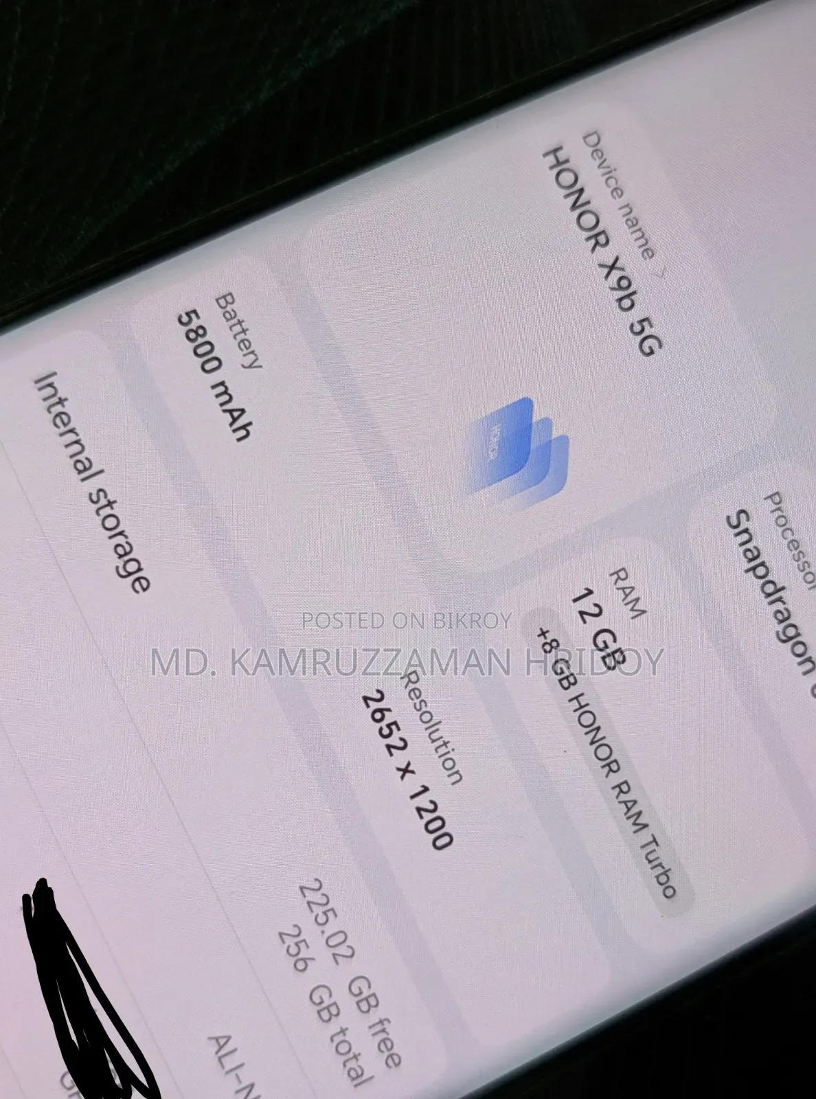Honor X9b 5G 256 GB Black