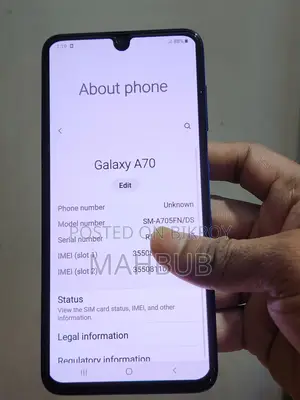স্যামসাং গ্যালাক্সি এ৭০ ১২৮ জিবি ব্লু