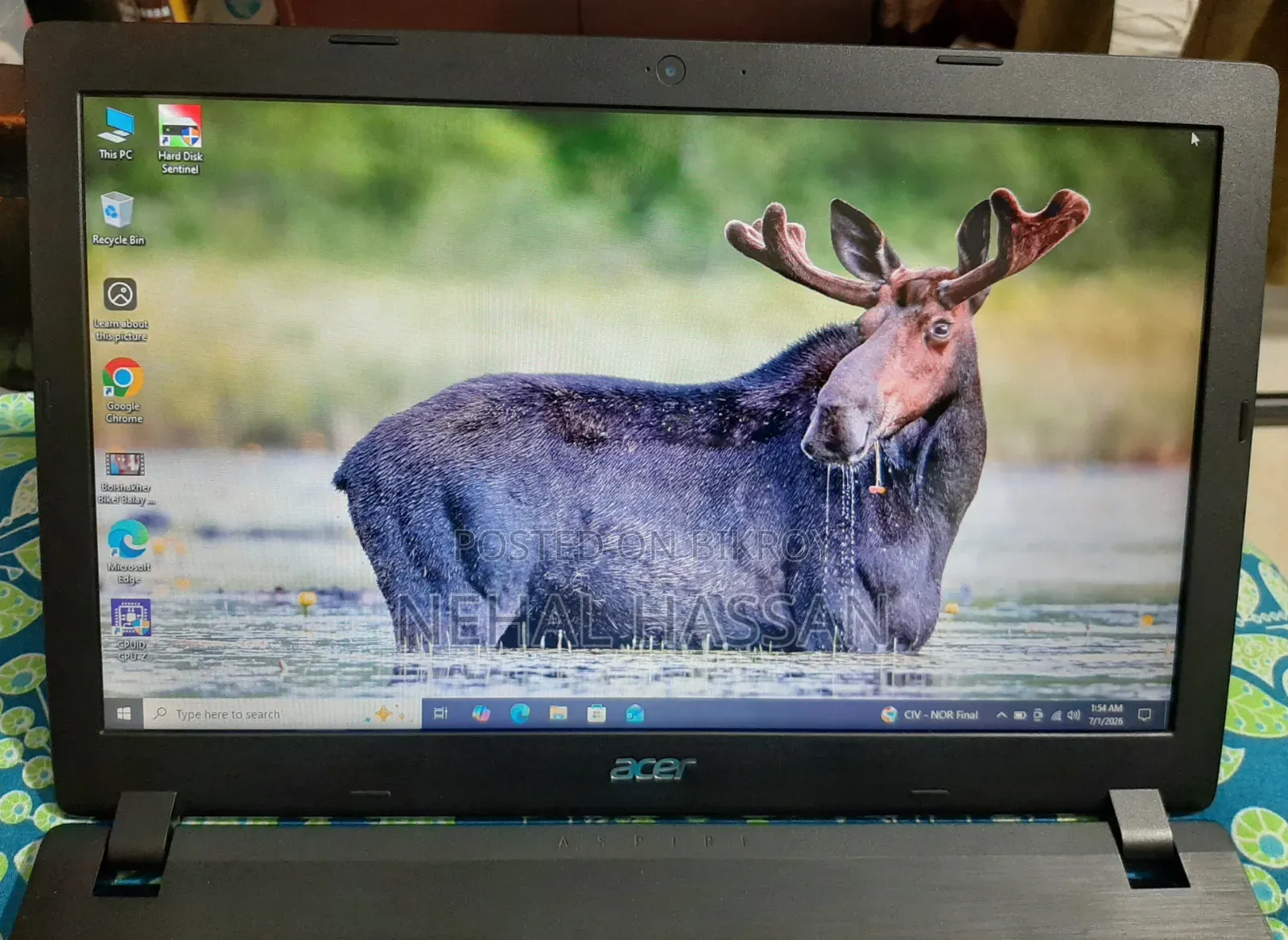 ল্যাপটপ Acer Aspire 3 ৮জিবি এএমডি এ৪ এসএসডি ২৫৬জিবি