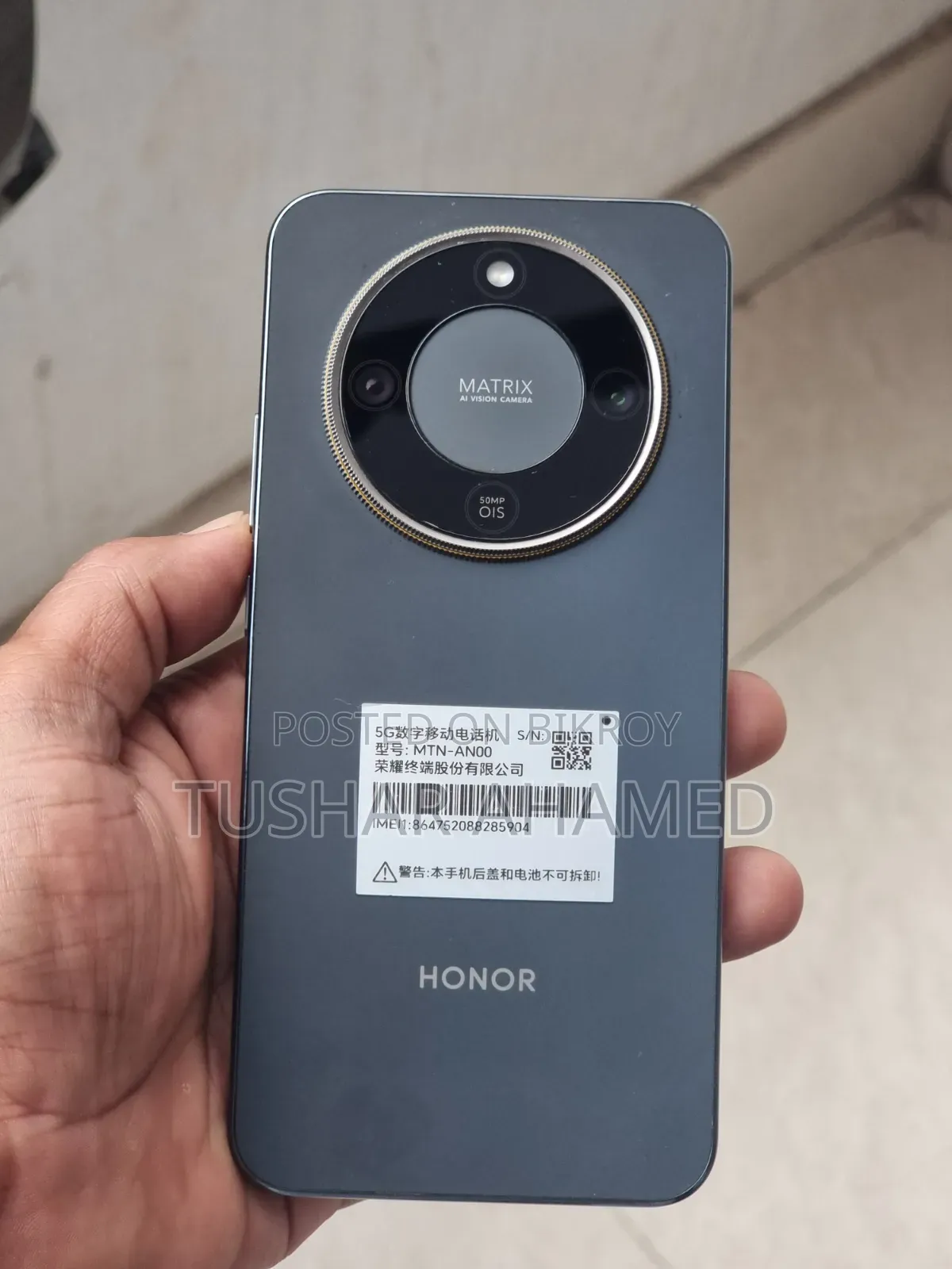 New Honor 70 256 GB Black