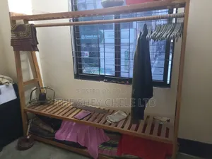 Solid Wood Clothes Rack / Open Wardrobe for Sale