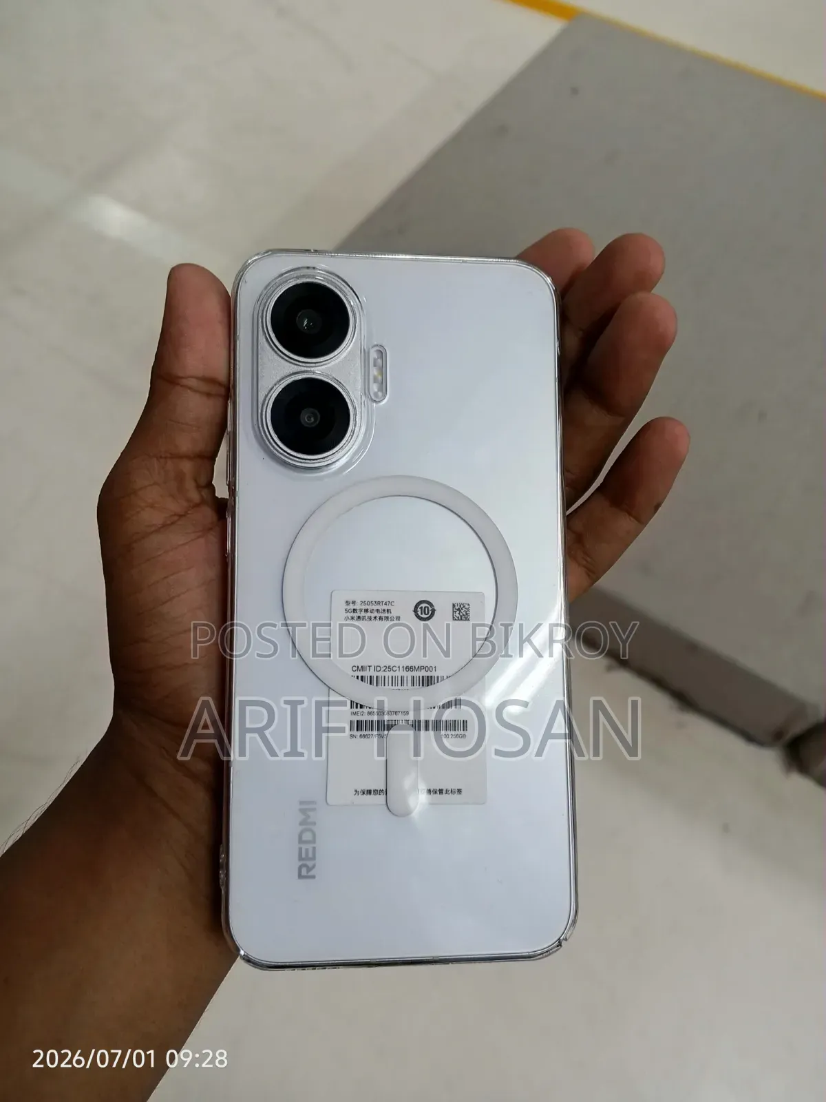 Xiaomi Redmi Turbo 4 Pro 256 GB White