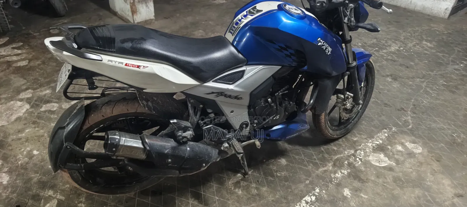 TVS Apache 160 4V 2019 Blue