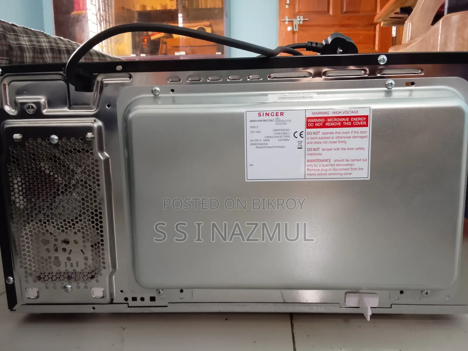 Singer Convection Microwave Oven Model, Smw30gc2nlp. 30 Liters