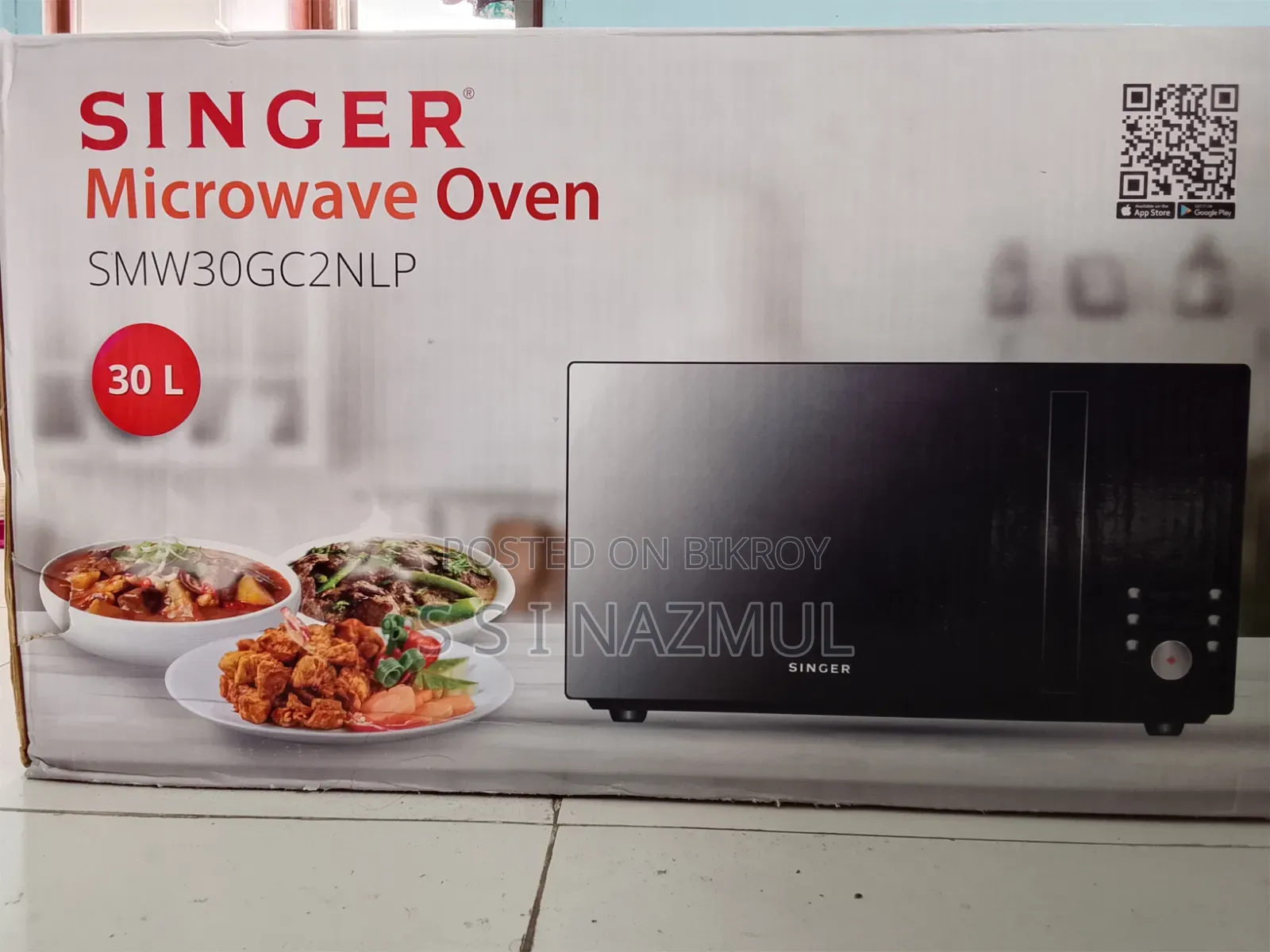 Singer Convection Microwave Oven Model, Smw30gc2nlp. 30 Liters