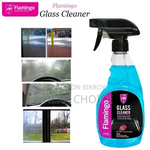 Flamingo Glass Cleaner 500ml, Liquid Trigger Spray For Car, Home,