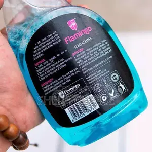 Flamingo Glass Cleaner 500ml, Liquid Trigger Spray For Car, Home,