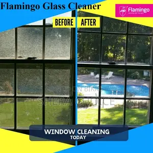Flamingo Glass Cleaner 500ml, Liquid Trigger Spray For Car, Home,