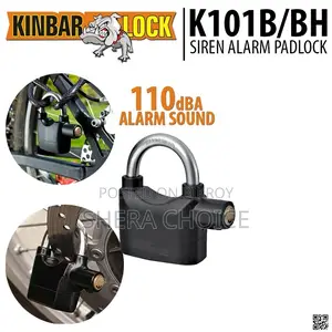 Security alarm lock for bikes, shops, garages, and doors